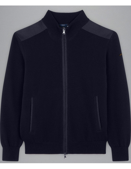 MAGLIA CON ZIP IN COTONE