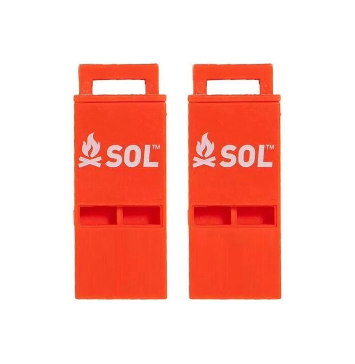 PACK SIFFLET 100 DB SLIM RESCUE HOWLER WHISTLE  2 PACK 