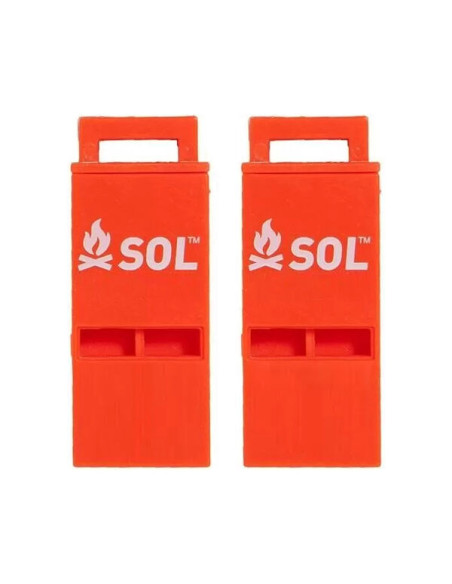PACK SIFFLET 100 DB SLIM RESCUE HOWLER WHISTLE  2 PACK 