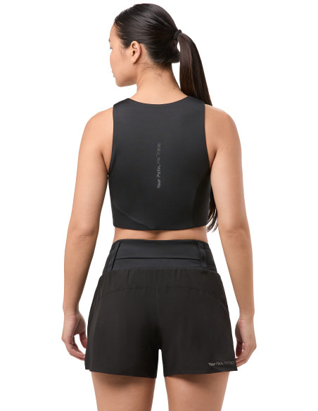 TRAIL CROPPED TOP W BLACK TRAIL CROPPED TOP W BLACK