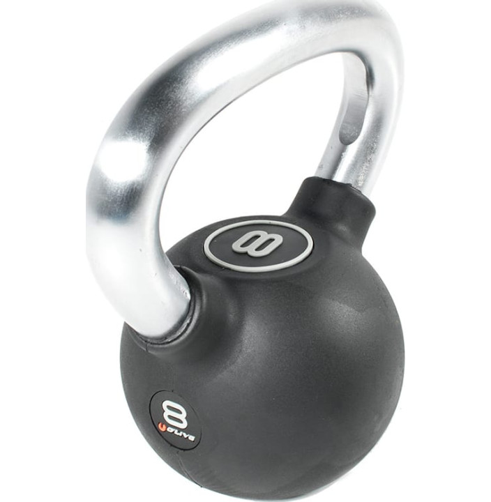 KETTLEBELL DE GOMA O'LIVE 8 KG