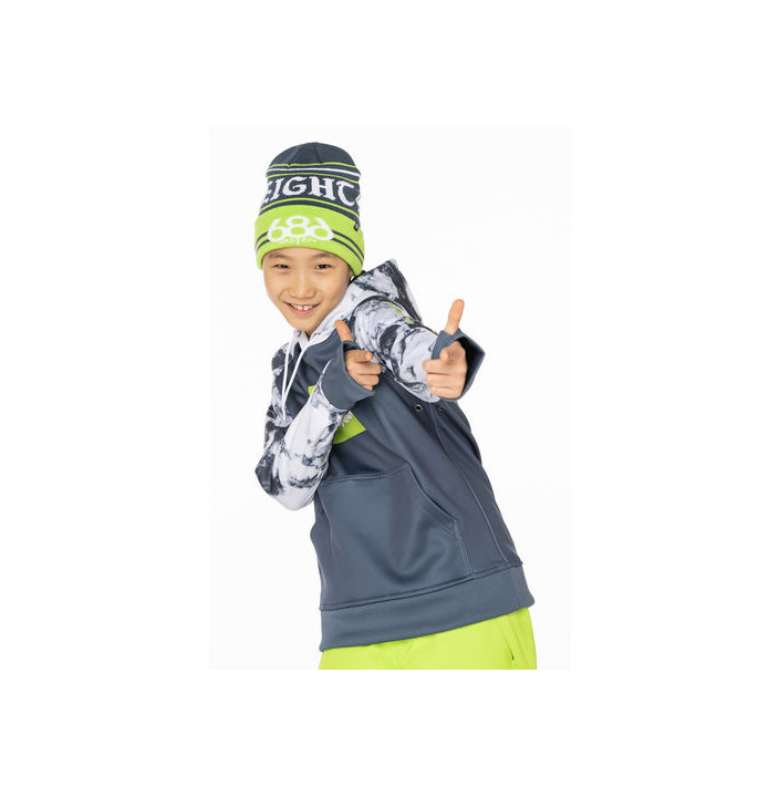 BOYS BONDED FLC PULLOVER HOODY