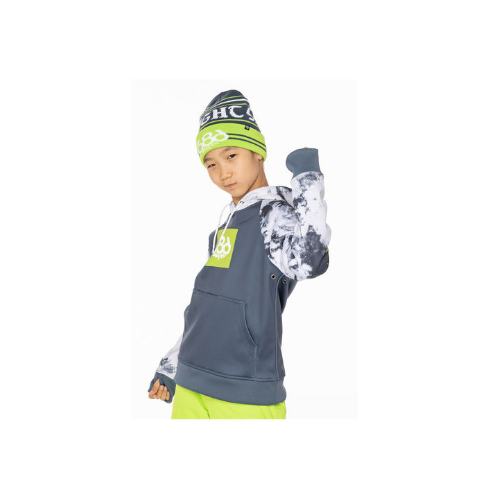 BOYS BONDED FLC PULLOVER HOODY