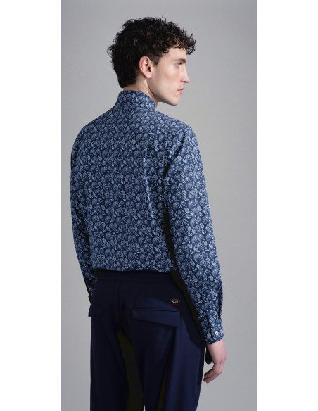 COTTON POPLIN PRINTED SHIRT