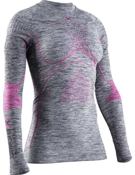 CAMISETA ML C REDONDO E ACCUMULATOR 4.0 MELANGE MUJER