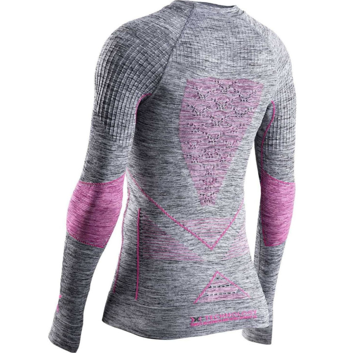 CAMISETA ML C REDONDO E ACCUMULATOR 4.0 MELANGE MUJER