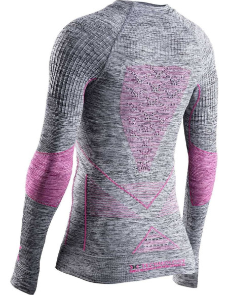 CAMISETA ML C REDONDO E ACCUMULATOR 4.0 MELANGE MUJER