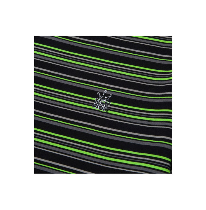 CROWN STRIPE S S KNIT TOP