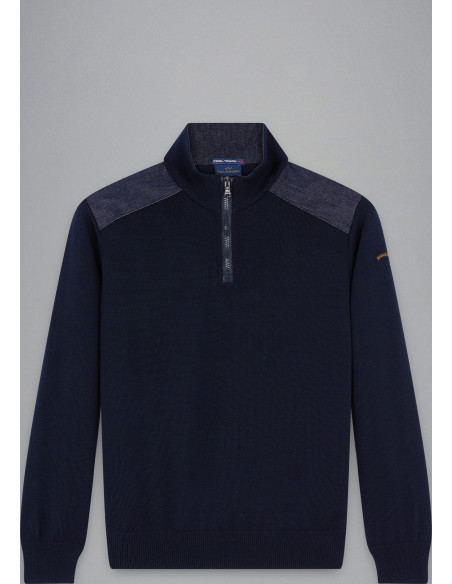 MEN'S ZIPPED PULLOVER    