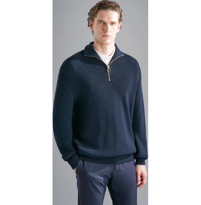 MEN'S ZIPPED PULLOVER