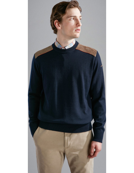 PULL RAS DU COU EN LAINE                                    