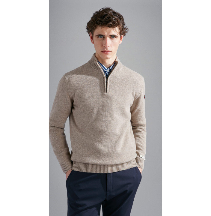 MEN'S ZIPPED PULLOVER