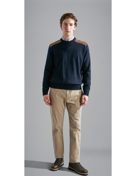 PULL RAS DU COU EN LAINE                                    