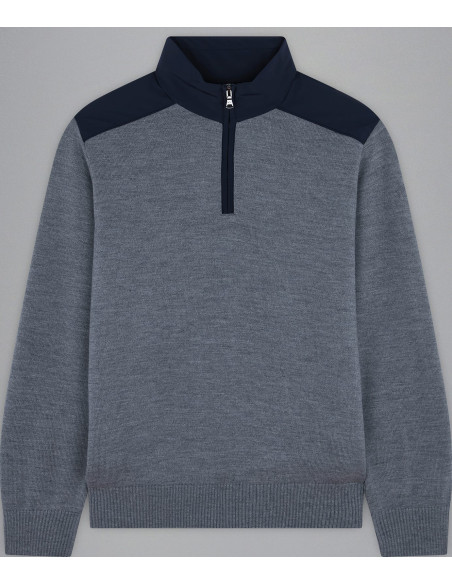 MEN'S ZIPPED PULLOVER    