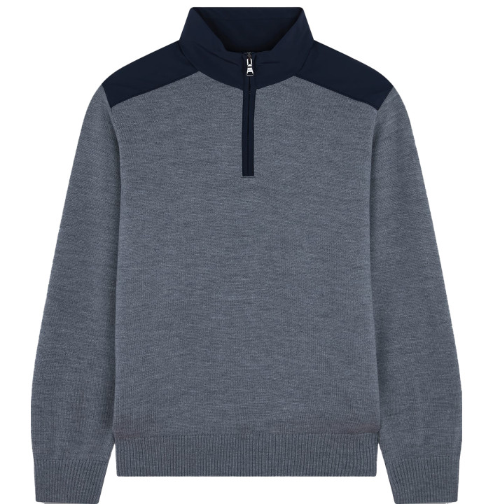 MEN'S ZIPPED PULLOVER