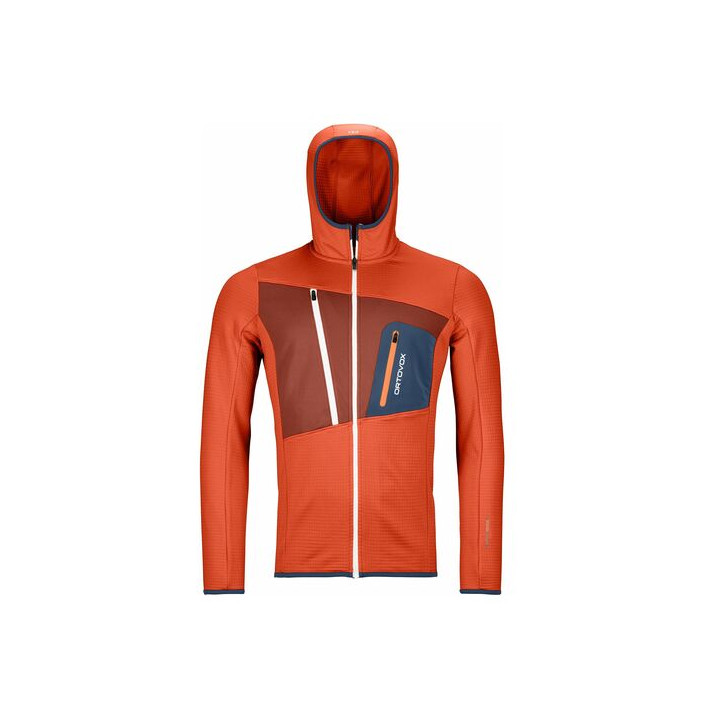 FLEECE GRID HOODY M