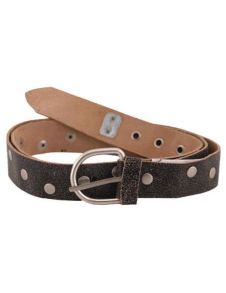CHAIN GANG LEATHER BELT