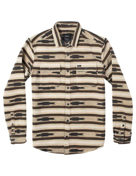 NEUTRAL PLAID LS