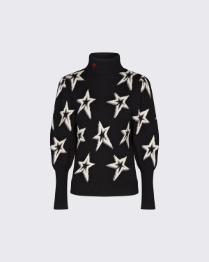 STAR DUST BALLOON SLEEVE SWEATER