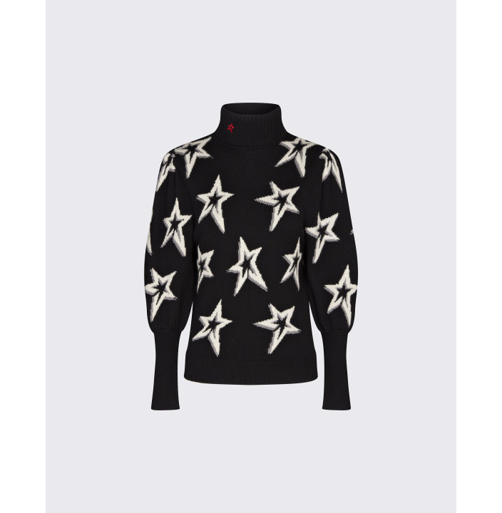 STAR DUST BALLOON SLEEVE SWEATER