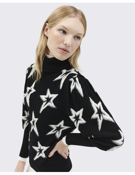 STAR DUST BALLOON SLEEVE SWEATER STAR DUST BALLOON SLEEVE SWEATER