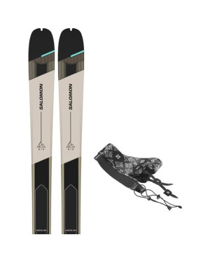 SKI SET T MTN 86 W CARBON + SKINS RA 156