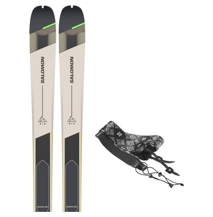 SKI SET T MTN 86 CARBON + SKINS RAIN 172