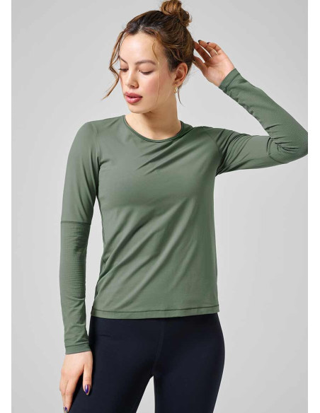 Essential Mesh Detail Long Sleeve