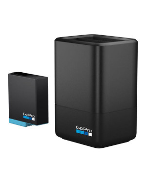 DUAL BATTERY CHARGER + BATTERY  H8 H7 H6 BLACK