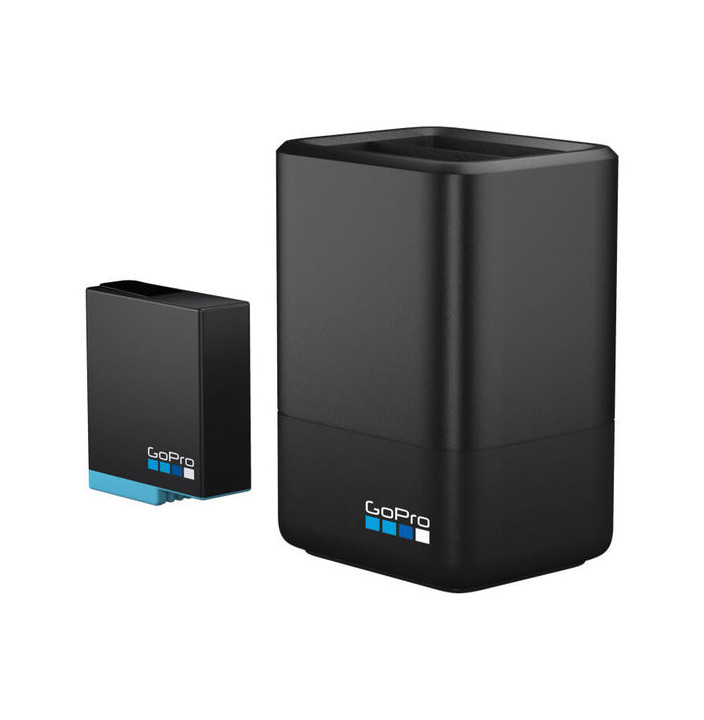 DUAL BATTERY CHARGER + BATTERY  H8 H7 H6 BLACK 