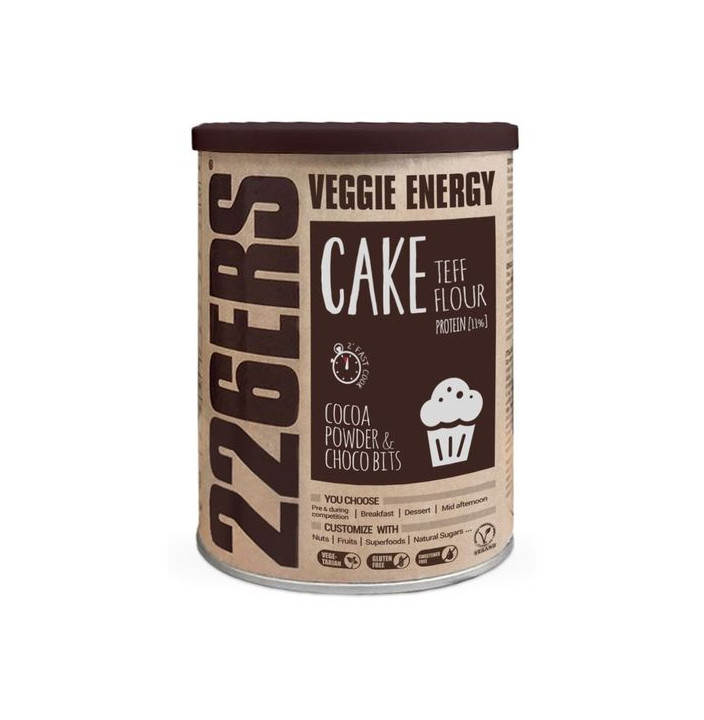 VEGGIE ENERGY CAKE TEFF FLOUR CHOCO BITS 480G