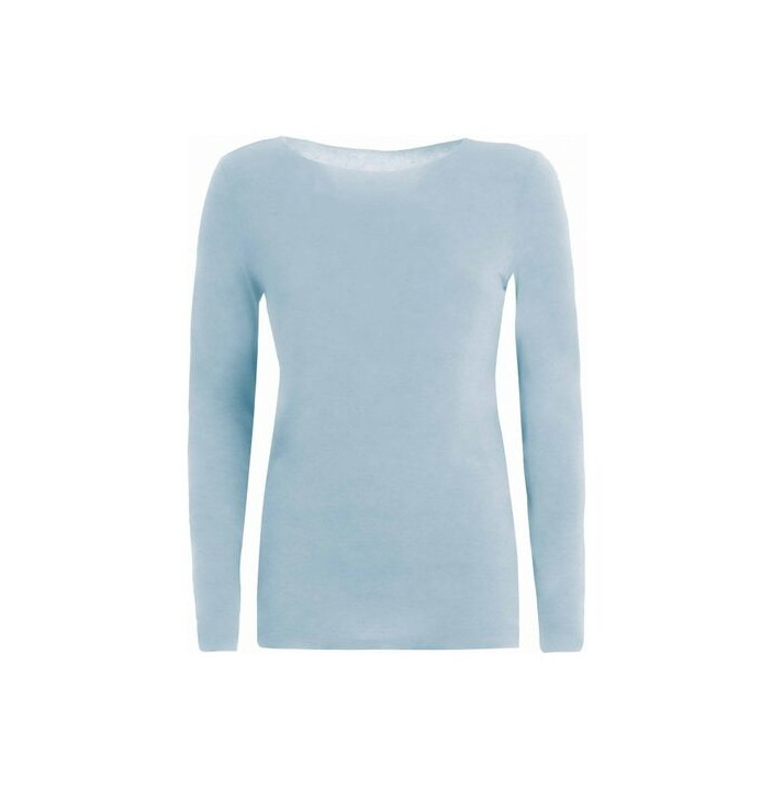 CASHMERE BLEND BOATNECK T-SHIRT