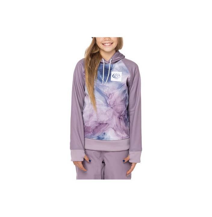 GIRLS BONDED FLC PULLOVR HOODY