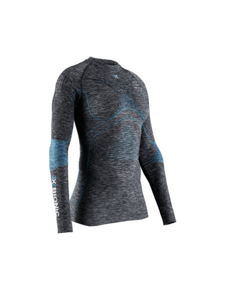 CAMISETA ML C REDONDO E ACCUMULATOR 4.0 MELANGE MUJER