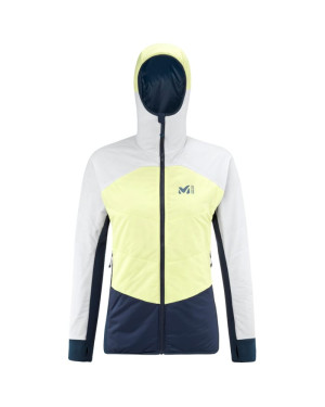 M WHITE PRIMALOFT HOODIE W