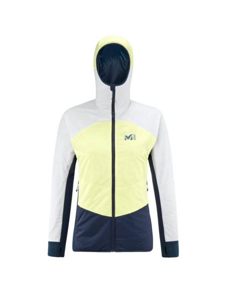 M WHITE PRIMALOFT HOODIE W