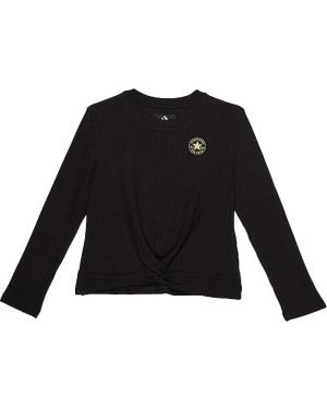 LONG SLEEVE RIB KNIT TOP