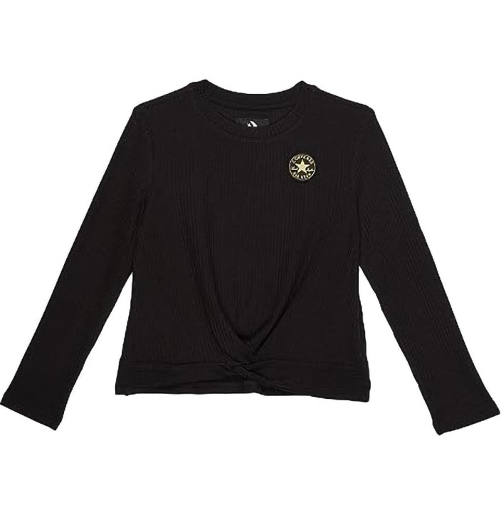 LONG SLEEVE RIB KNIT TOP