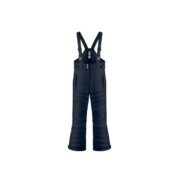 QUILTED SKI BIB PANTS