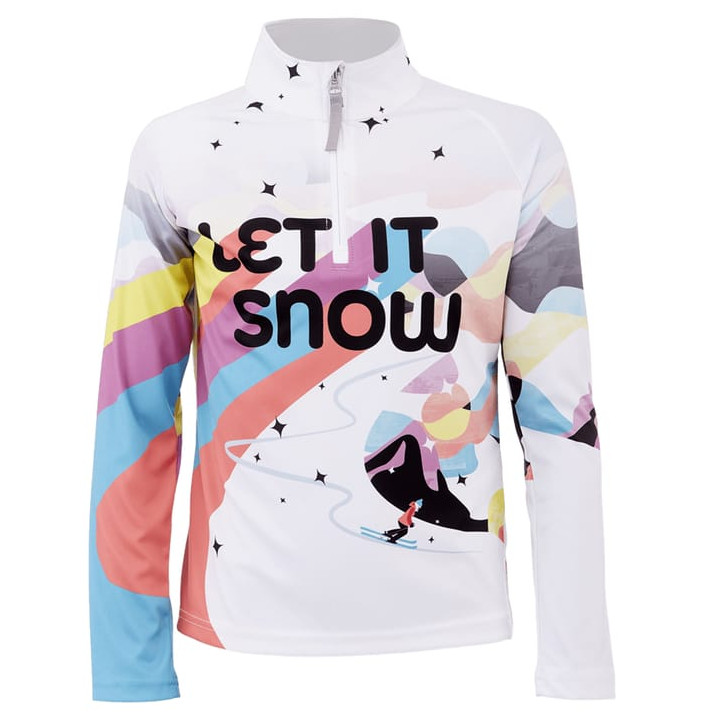 GIRLS SURFACE ZIP T-NECK