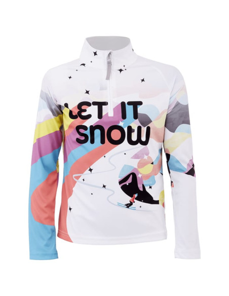 GIRLS SURFACE ZIP T-NECK GIRLS SURFACE ZIP T-NECK