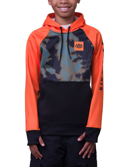 BOYS BONDED FLC PULLOVER HOODY