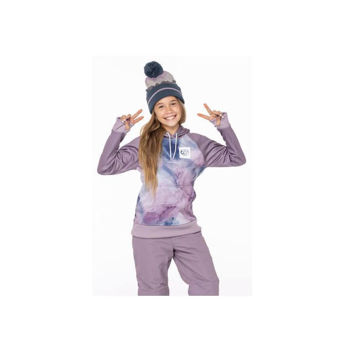 GIRLS BONDED FLC PULLOVR HOODY
