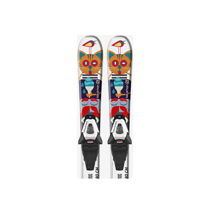 SKI SET L T1 JR XS + C5 GW J75 WHT MU 90