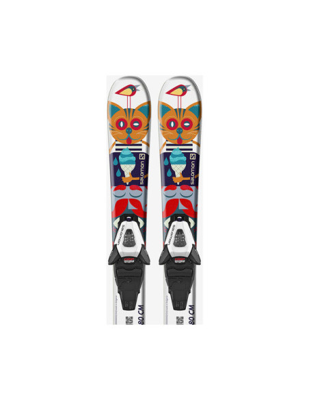 SKI SET L T1 JR XS + C5 GW J75 WHT MU 90